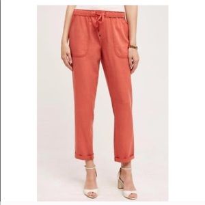 Anthropologie orange pants